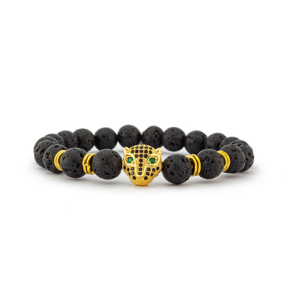 Pulsera de piedra volcánica - Honk Kong