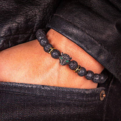 Pulsera de piedra volcánica - Los Angeles