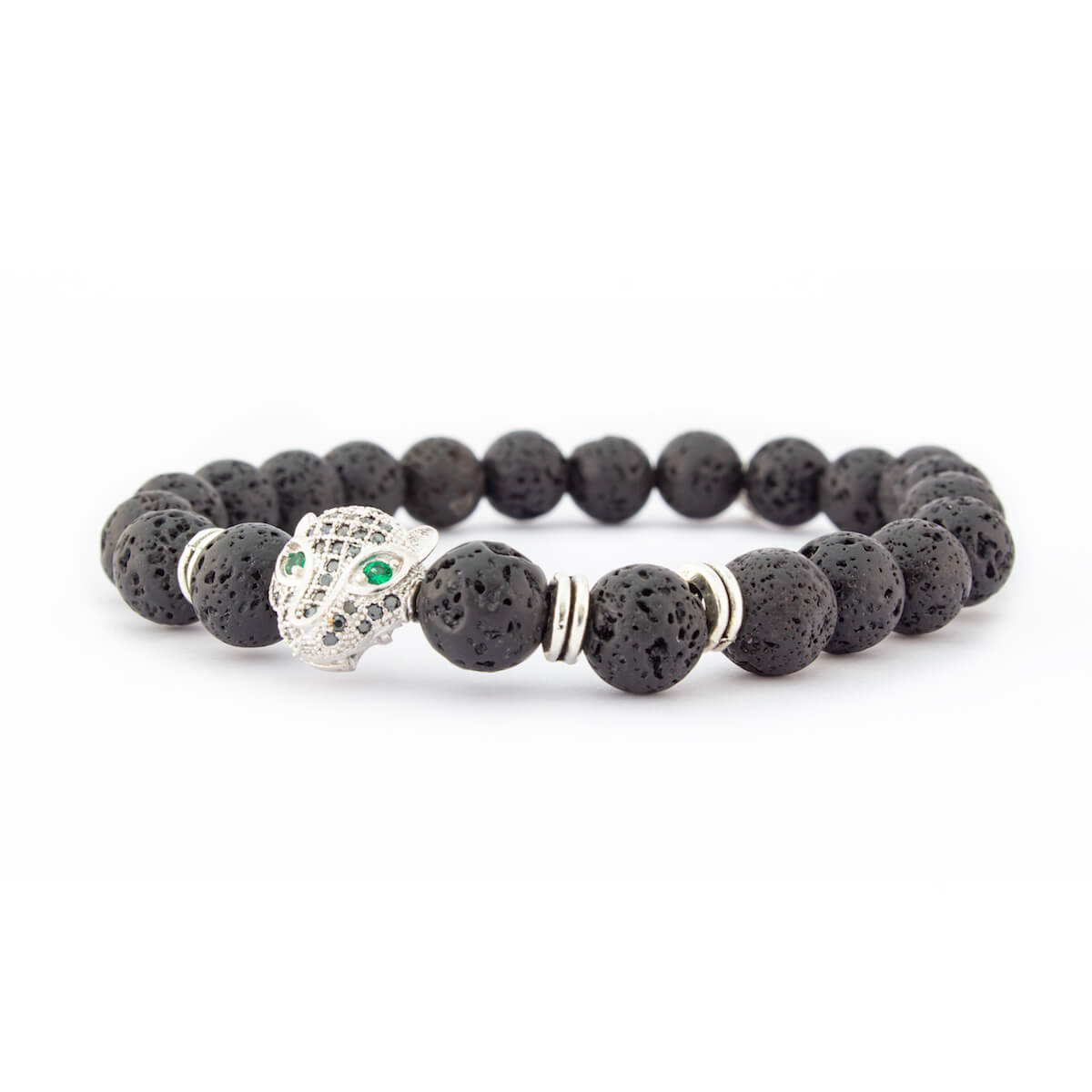 Pulsera de piedra volcánica - Seúl