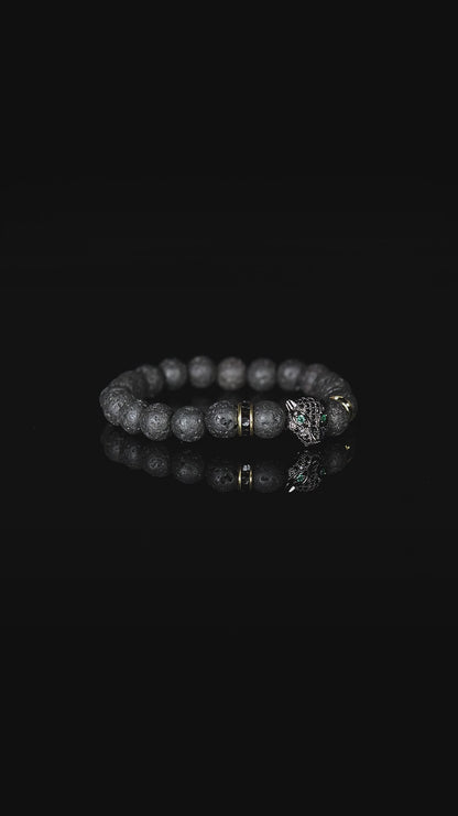 Pulsera de piedra volcánica - Los Angeles